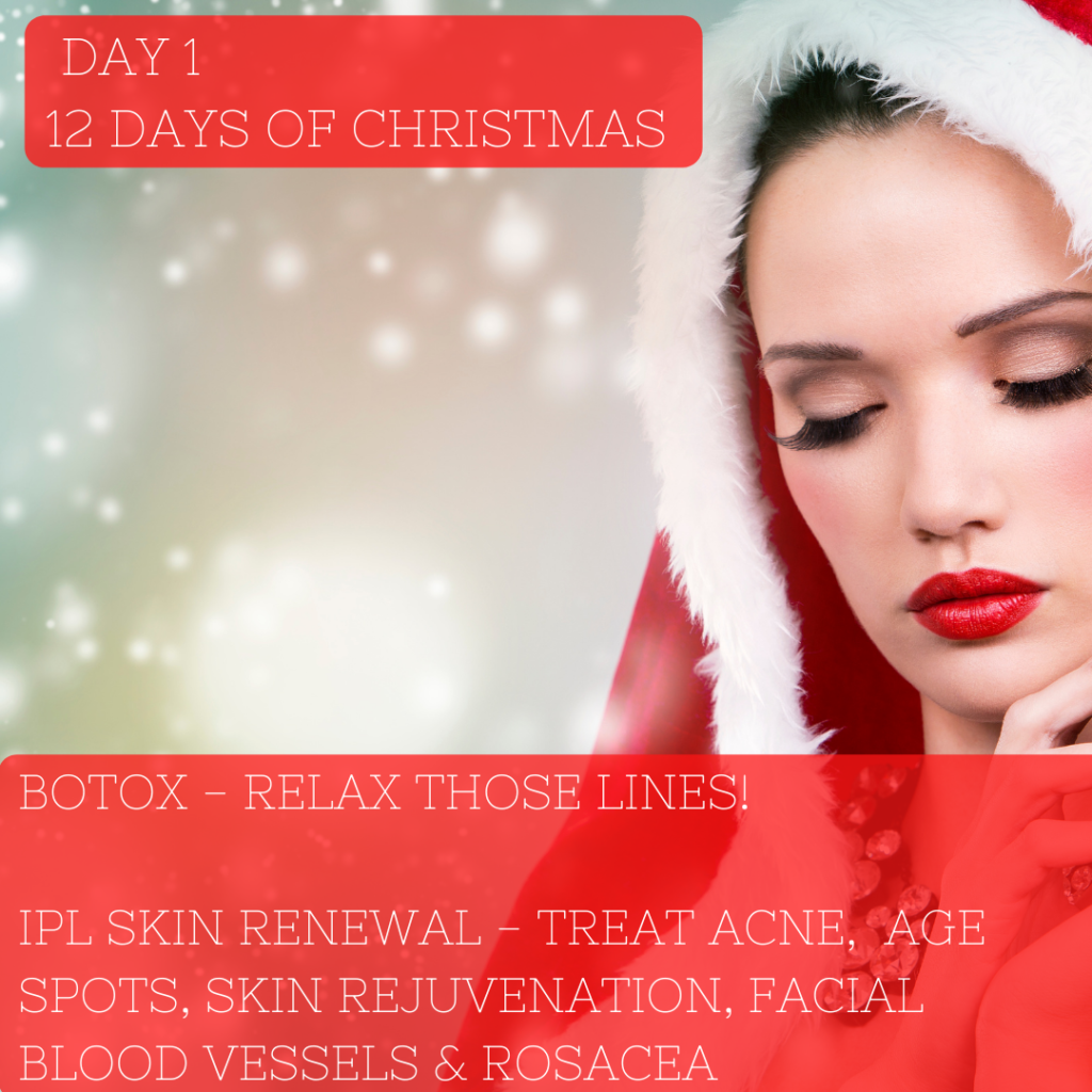 Day 1 12 Days of Christmas Sale at About Face Medspa & Wellness featuring Botox and IPL