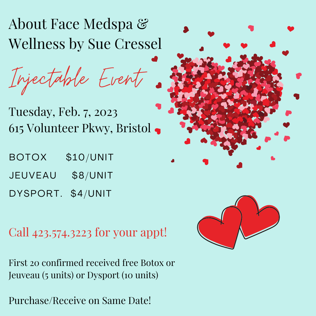 Valentine Injectable Event at About Face Medspa & Wellness on February 7 2023