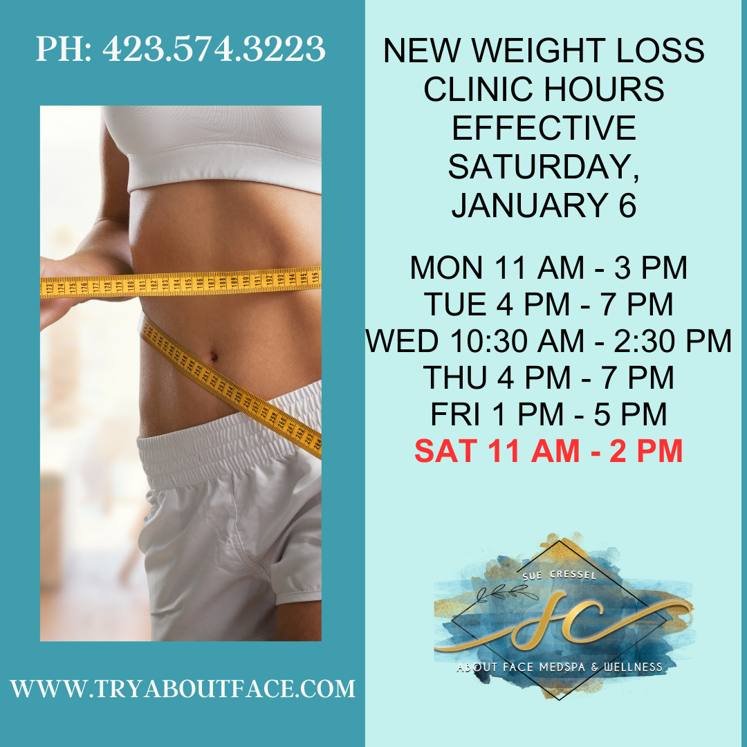 About Face Medspa & Wellness Weight Loss Clinic Hours