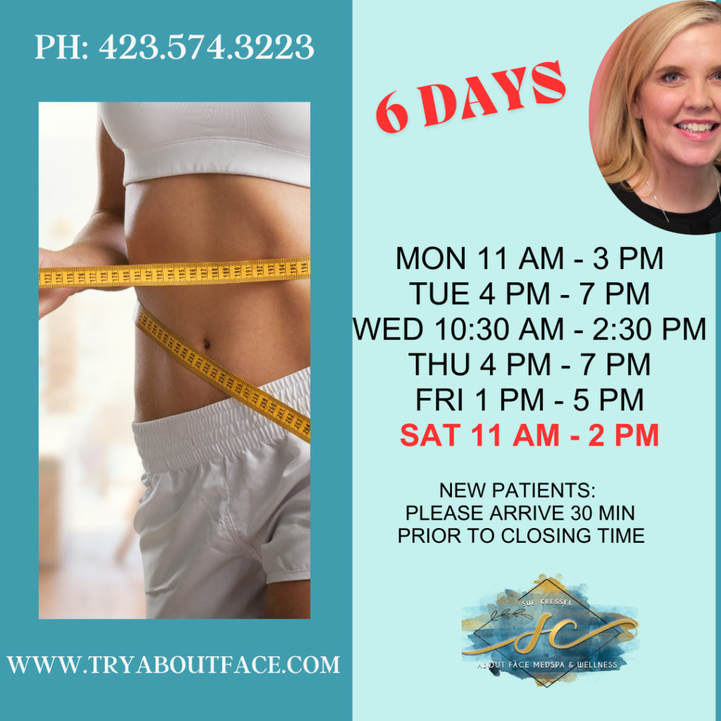About Face MedSpa & Wellness Weight Loss Hours