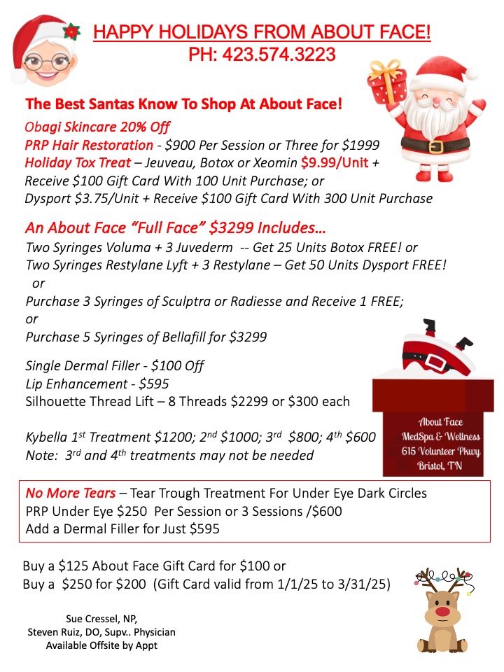 December Specials at About Face