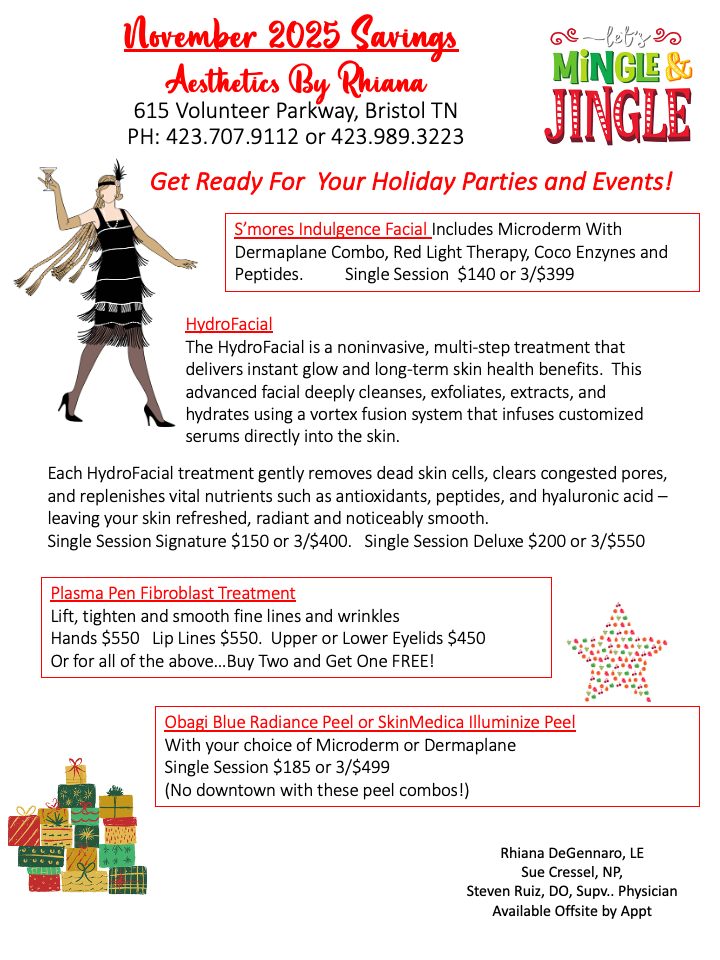 Aesthetics by Rhiana Holiday Specials November 2025