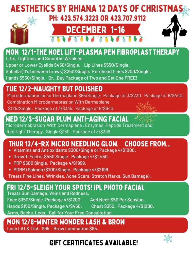 1 Aesthetics By Rhiana 12 Days of Christmas Sales Event 2025