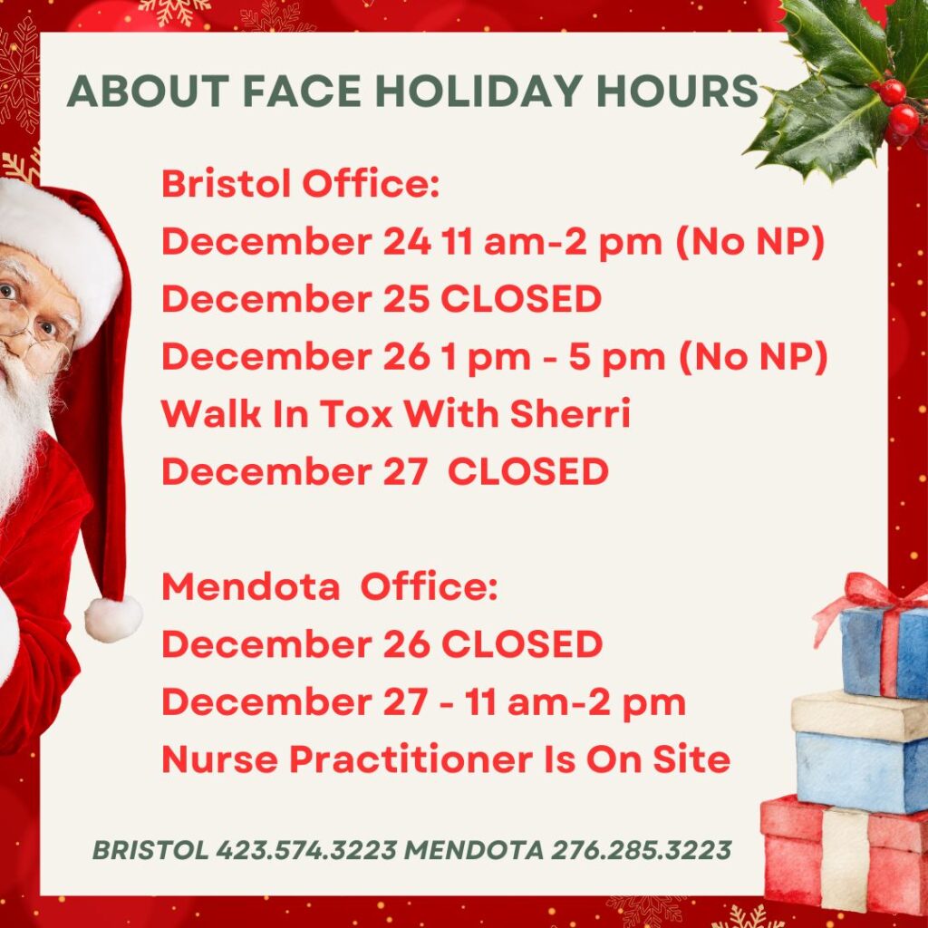 About Face MedSpa & Wellness of Bristol Holiday Hours