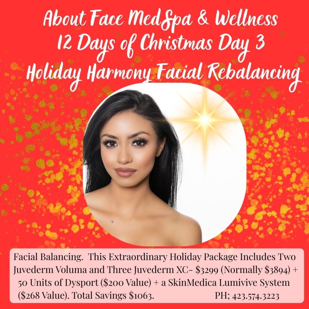 Facial Balancing About Face 12 Days of Christmas Facial Rebalancing