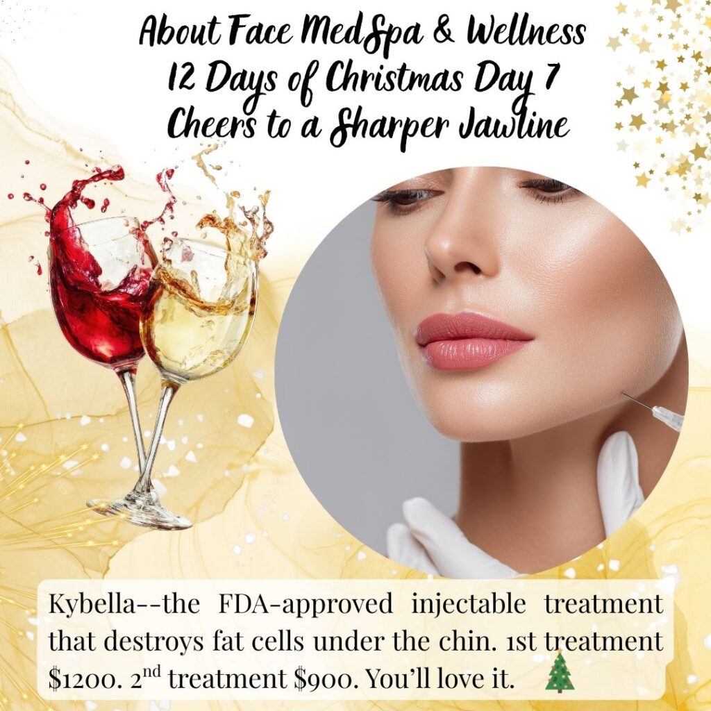 About Face MedSpa & Wellness 12 Days of Christmas featuring Kybella