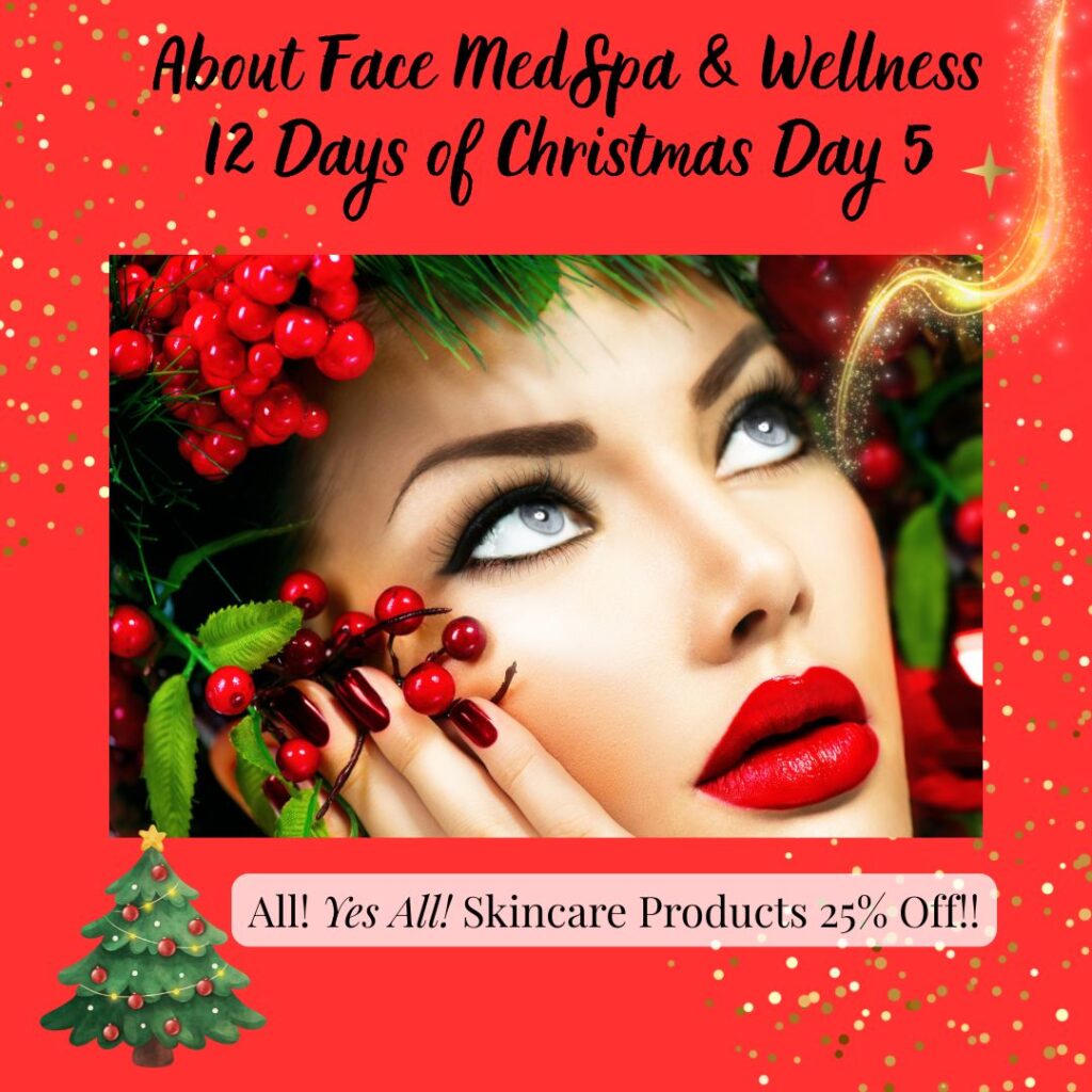 Skincare 25% Off About Face 12 Days of Christmas Sales Event Day 5