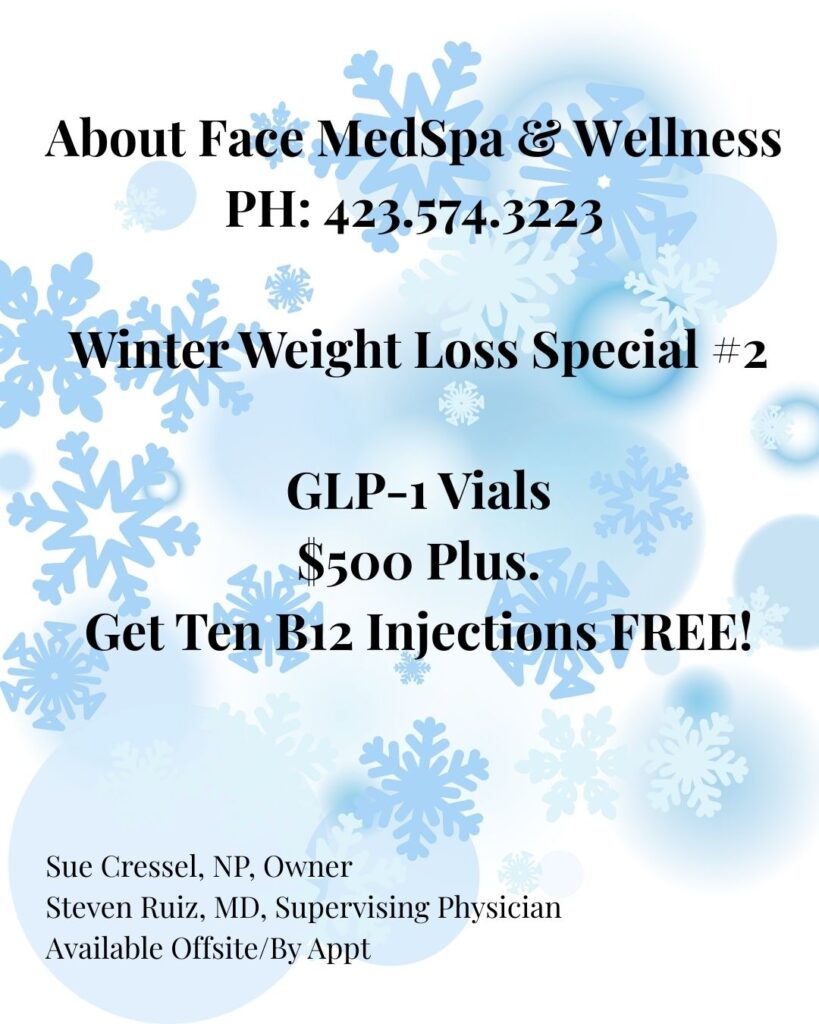January Weight Loss Special for About Face GLP-1 January Weight Loss Special for About Face GLP-1