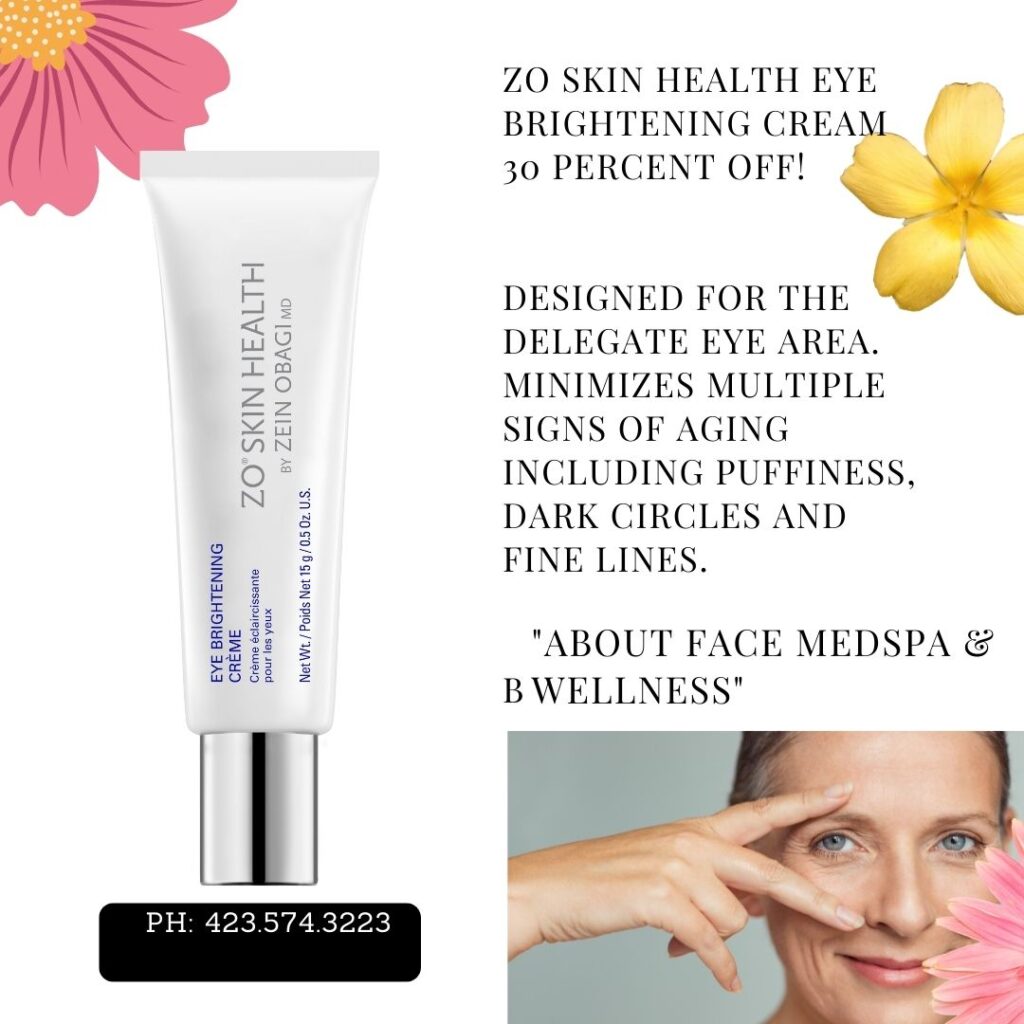 bout Face Feb 2026 Product of the month ZO Skin Health Eye Brightening Cream About Face Feb 2026 Product of the month ZO Skin Health Eye Brightening Cream