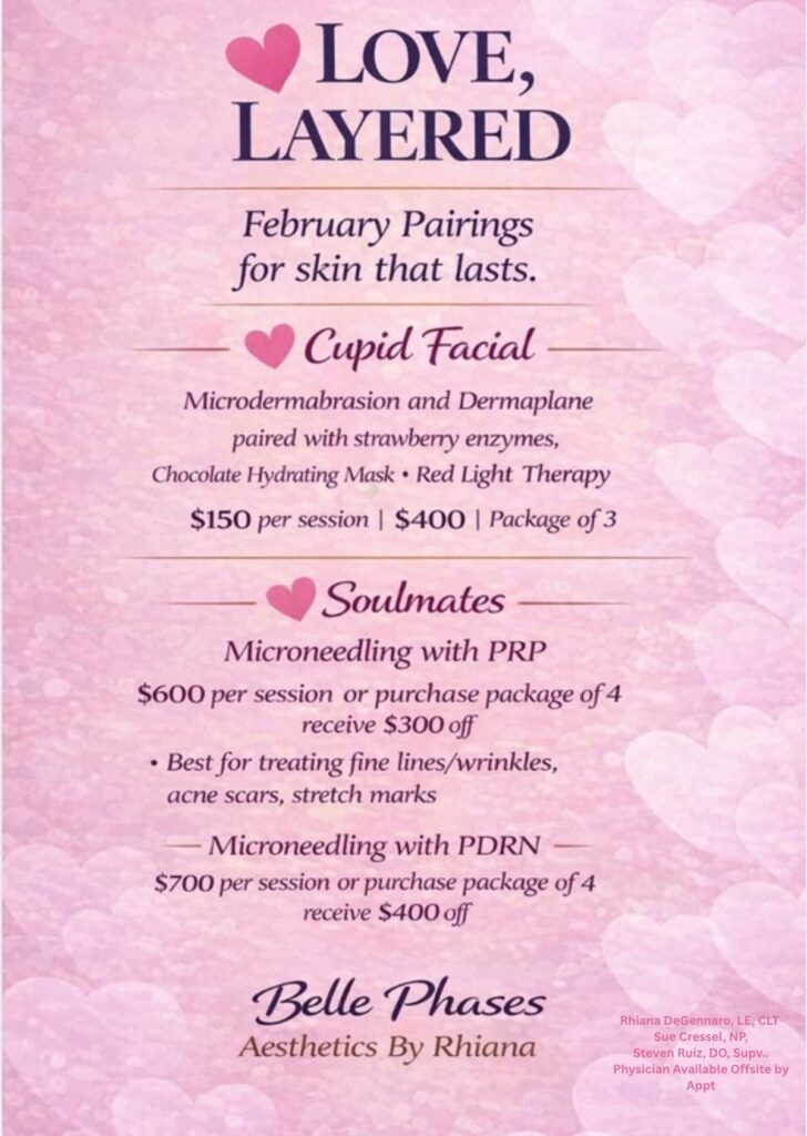 Aesthetics By Rhiana Page 1 February Specials