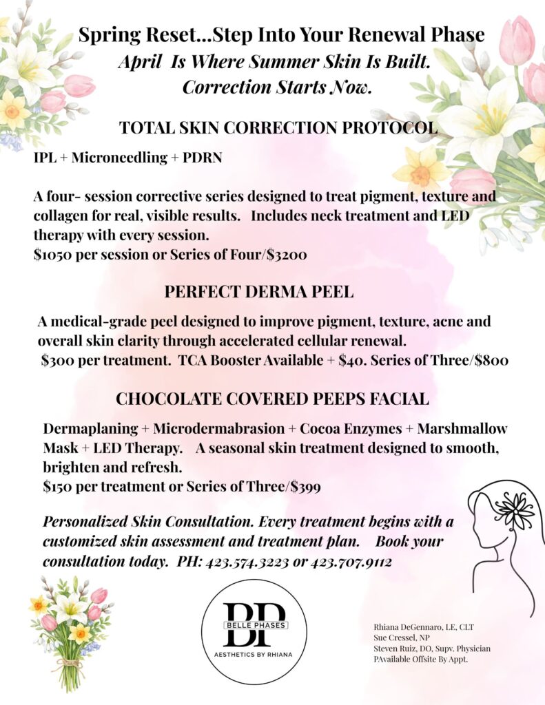 Rhiana April Spring Reset 2026 April Specials Aesthetics by Rhiana