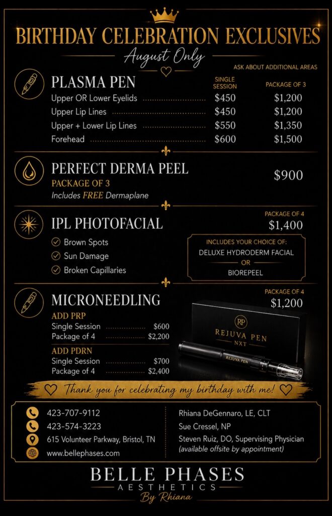 Rhiana’s August Specials Rhiana's August Specials